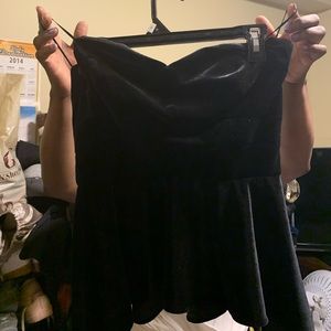 Black swade shirt handless